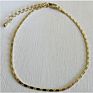 gold silver ankle link chain adjustable anklet bracelet for women