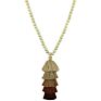 Style Multiple Necklace Layer Tassel Pendant Wood Necklace