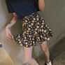 Style Package Hip Skirt Slim Casual Mini Floral Stitching Women Short Fishtail Skirt