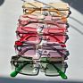 Style Small Square Rectangle Rimless Sunglasses Sun Glasses Shades Sales