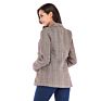 Stylish Ladies Office Wear Lone Sleeve Plaid Jacket Blazer Women