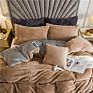 Super Solid Color Velvet Duvet Cover Daybed Comforter Set