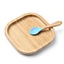 Superior Bamboo Classic Baby Plate and Spoon Baby Plate Suction Silicone for 9 Months and Older