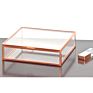 Supply Assorted Colors Glass Jewelry Box Rose Gold