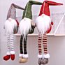 Swedish Christmas Dolls Tomte Long Leg Gnome Plush Doll Handmade Home Decor Collectible Dolls Desktop Ornament