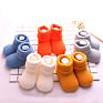 T- 120 ( Stock ) Baby Boy and Girl Pure Color 5 Design Terry Cotton Socks Knitted Socks for Newborn