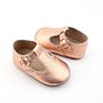 Leather Mary Jane Rose Gold Baby Shoes For Summer 3 Years