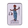 Tarot Card Justice Pin Unique Divination Gifts Fortune Teller Witch Accessories