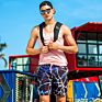 Tb24 Men Swimwear Beach Board Shorts Swimsuit Men Sports Surfing Shorts Swimwear Sunga Men Swim Trunks