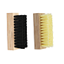 Tdf Premium Natural Wood Handle Soft Hog Hair Bristle Shoe Brush for Cleaning Leather Suede