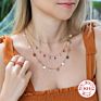Temperament S925 Sterling Silver Color Diamond Pendant Necklace