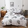 The Most Popular Design Leaf Pattern Luxury 3 Pcs 100% Polyester Duvet Cover Set