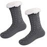 Thermal Warm Fuzzy Slipper Socks Floor Anti-Slip Fleece Lined Sherpa Indoor Socks