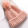 Thick Pom Pom Slouchy Kids Baby Child Knitted Acrylic Beanie Hat