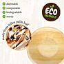 Thick Serving Areca Palm Leaf Compostable Biodegradable Eco Friendly Christmas Salad Small Bamboo Bowl