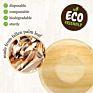 Thick Serving Bamboo Fiber Areca Eco-Friendly Compostable Biodegradable Disposable Natural Areca Palm Leaf Plate Bowl