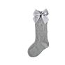 Thin Cotton Mesh Socks with Bowknot Hollowed Shifted in the Tube Solid Color Baby Socks for Baby Kids