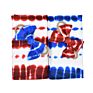 Tie Dye Printed Newborn Swaddling Blankets and Elastic Hairband 2Pcs Set 0-3M Baby Swaddle Blankets Headband Suit