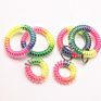 Tie Dye Silicone 5.5Cm Simple Hair Accessories Candy Telephone Wire Hair Band Traceless Elastic Hair Ties