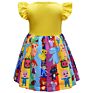 Toddle Girls Dress Boutique Puff Sleeve Cocomelon Gg Princess Dresses for Girls