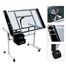 Top Adjustable Drafting Table Craft Table Drawing Desk with Drawers