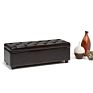 Touch Rich Modern Furniture Stool Bench Long Box Pu Cube Seat Poof Bed Wooden Storage Bench Ottoman