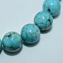 Trade Insurance 4/6/8/10/12Mm High Grade Natural Blue Turquoise Bracelet