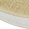 Tufted Living Room Mat Non-Skid Absorbent Bathroom Floor Mat Gradient Microfiber Oval Bath Mat
