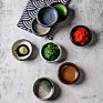 Uaral Japanese Tableware Restaurant Ceramic Crockery Stoneware Dipping Soy Sauce Dish Bowl Ceramic Serving Dishes