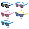 Ultra Light Flexible Light Polarized Kids Sunglasses Square
