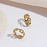 Unique Non Tarnish Jewelry Link Chain Rings Stainless Steel Jewelry 18K Gold Plated Knuckle Rings
