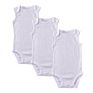 Unisex Baby 5-Pack Short-Sleeve Plain White Romper Bodysuit