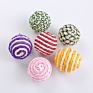 Various Colors Wool Ball Cat Toy with Catnip Interactive Plastic Ball Cat Toy in Stock