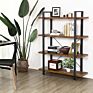 Vasagle Living Room Bedroom Storage Rack Standing Shelf Easy Assembly Office Industrial Bookshelf 4-Layer Stable Bookcase