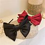 Veijer Headbands Hair Accessories Woman Lovely Big Bow Silk Satin Headbands