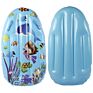 Vibrant Pink / Blue Cartoon Pattern Inflatable Boogie Boards for Kids Swimming Pool Floating Toys 94*59 Cm