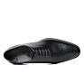 Vikeduo Hand Made Mens Dress Shoes Guide Polished Black Premium Men Leather Shoes