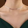 Vintage 18K Gold Plated/Silver Fishtail Arrow Chain Fishbone Chain Necklace Leaf Choker Necklace Chevron Chain Necklace