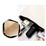 Vintage Beach Scenery Print Women Travel Storage Bag Linen Cloth Toiletries Organize Cute Cosmetic Bag Portable Make up Pouch