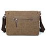 Vintage Canvas Satchel Messenger Bag Men Travel Shoulder Bag with Adjustable Shoulder Strap