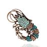 Vintage Rhinestone Shrimp Brooches Women Alloy Sparkling Animal Casual Party Brooch Pins Gifts