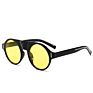 Vintage round Shape Sunglasses Woman Designer Hollow Middle Plastic Sun Glasses