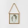 Wall Decorations for Home Rustic Metal Wall Hanging Double Sides Glass Picture Photo Frame for Living Room Art Frame