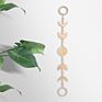Wall Hanging Ornament Garland Wooden Star Moon Bead Kids Room Nursery Fall Wooden Bead Garland with Tassels for Home Decoration