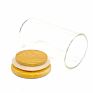 Wanuocraft Glass Food Storage Container Spice Jar with Bamboo Lids for Kitchen Use