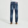 Washed Ripped Vintage Designer Denim Ragged Jean Men Skinny Plain Mixed Italian with Zippers