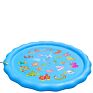 Wasserspielzeug Garten Kinder Sprinkler Matte Mit Ozeanmuster, Sommer Outdoor Splash Play Matte, Splash Spielmatte Baby