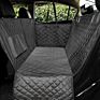 Waterproof Black Cushion Hammock Design&Mesh Bottom Pet Seat Covers Dog Seat Cover for Cars Back Seat
