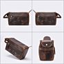 Waterproof Lining Buffalo Leather Toiletry Bag Vintage Travel Shaving Dopp Kit for Toiletries Cosmetic Bag for Man