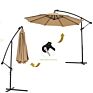 Waterproof Outdoor Garden Parasols Umbrella Furniture Square Aluminum Patio Umbrellas